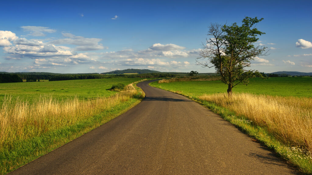 Die Natur in Form in Form einer Landschaft